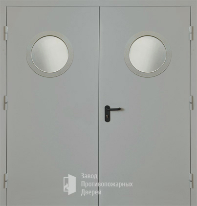 Фото двери «Двупольная с круглым стеклом EI-30» в Чехову