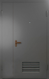 Фото двери «Техническая дверь №7 полуторная с вентиляционной решеткой» в Чехову