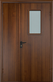 Фото двери «Полуторная МДФ со стеклом EI-30» в Чехову
