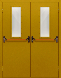 Фото двери «Двупольная со стеклом и антипаникой №65» в Чехову